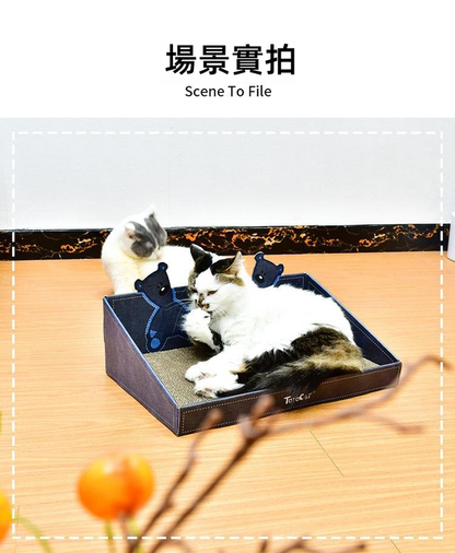 (VP0201) ToToCat Cute Red Panda Scratching Board Cat Nest Cat Claw Board Claw Grinder Wear-resistant and Non-shedding Cat Toy Cat Scratching Board Backrest Softener