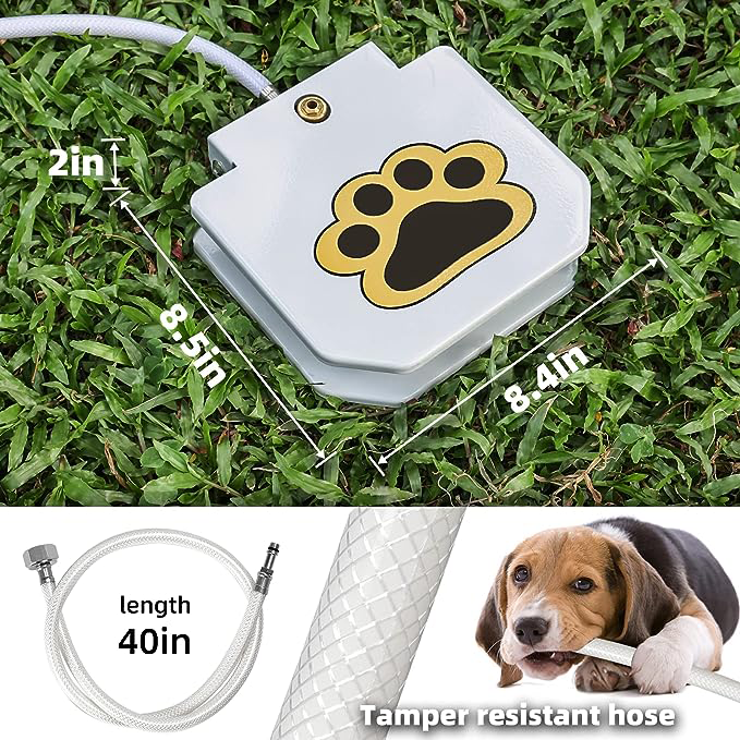 (VP0139) Pet pedal water fountain, outdoor automatic water feeder for dogs, cat and dog fountain water dispenser, independent drinking water for pets