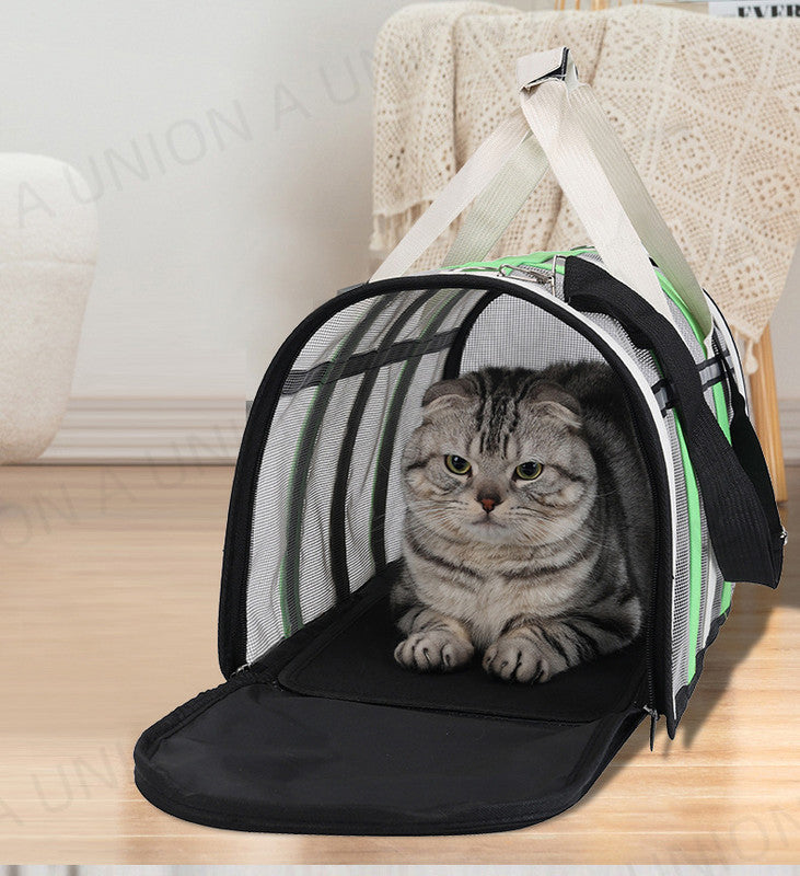 (VP0228) Pet outing tote bag, portable pet bag, cat and dog shoulder bag, cat bag, space capsule can be completely laid flat for storage