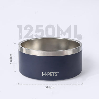 (VP0023) M-PETS 18CM pet rice bowl, thickened bowl, frosted bowl, anti-knock bowl, anti-slip bowl, dog bowl, stainless steel bowl, feeding bowl, cat bowl, dog bowl, pet rice bowl, rice pocket, dog food bowl