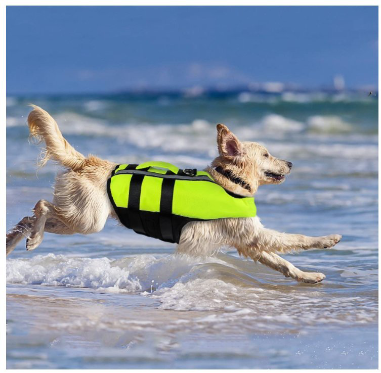 (VP0132) Portable Dog Life Jacket Inflatable Pet Dog Life Jacket Swimming Vest with Reflective Strips Summer Dog Floating Jacket New Air Bag Life Jacket Inflatable Folding Swim Suit Pet Swimming Life Jacket