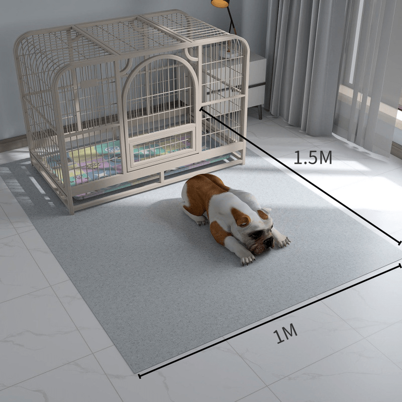 (VP0199) 150x100cm dog mat, cat mat, diaper pad, pet waterproof pad, pet-specific PVC mat, thick scratch-resistant pad, urine-proof pad, protective pad, dog cage mat, cat pad, moisture-proof and cooling pad, universal mat for all seasons