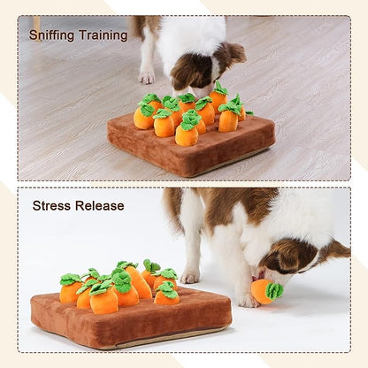 (VP0140) Carrot pulling plush toy pet chewing doll fruit and vegetable patch mushroom picking pet educational toy