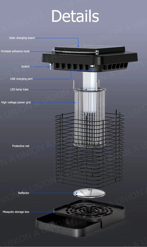 （VH0296）2合1太陽能滅蚊燈 室內戶外防水露營燈戶外滅蚊機滅蚊燈捕蚊驅蚊滅蚊神器