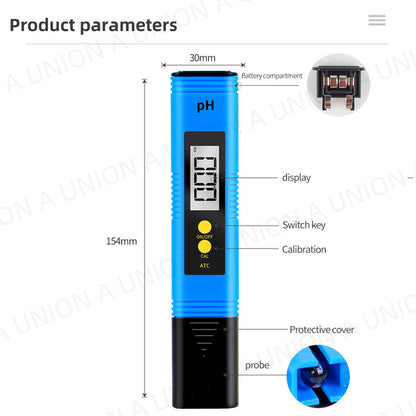 （VH0333）酸堿ph值測試筆 水質檢測筆  ph測試儀 0.01精度 酸度計 水質檢測 適用於生活用水 工業廢水 農業澆灌 食品用水 水產養殖 實驗室 軟水 硬水