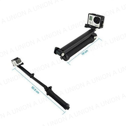 （VH0363）GoPro 三折自拍桿 三向支架自拍杆 自拍固定架 運動相機 GOPRO固定架 伸縮桿三腳架 多功能自拍桿 延伸桿 延長腳架 雲臺三腳架