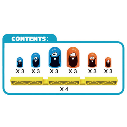 （VH0554）Gobble大吃小連環消消樂桌面遊戲 兒童套娃井字棋 疊套棋 親子互動益智力玩具 專註力思維訓練玩具 兒童棋類遊戲