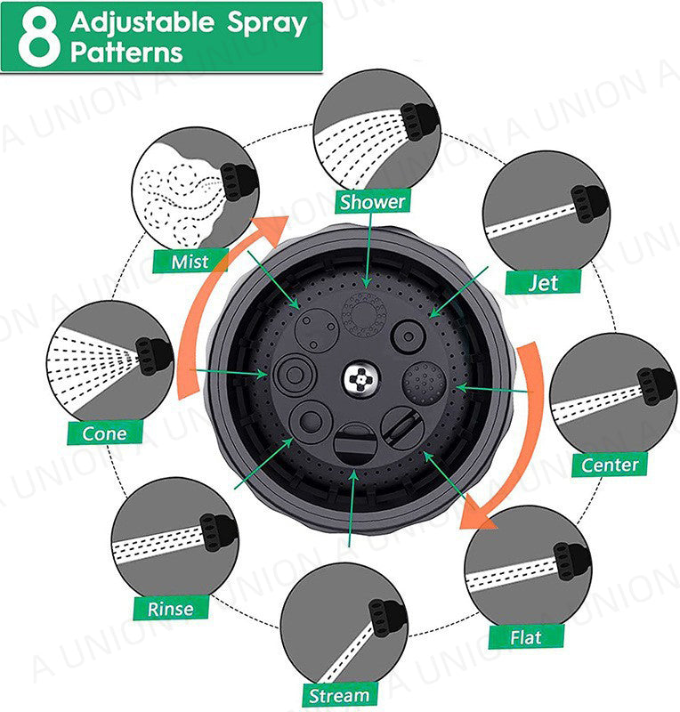 (VH2435) 8種出水模式泡沫水槍 狗狗沖涼/洗地/洗車噴泡泡 花園花灑噴嘴水槍 可調節噴嘴泡沫水槍 灌溉水槍噴頭 大泡沫壺洗車套裝 家用高壓洗車清潔工具 泡沫壺水槍
